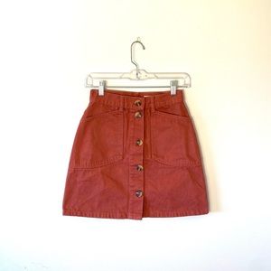 ASOS Button-Up Mini Skirt